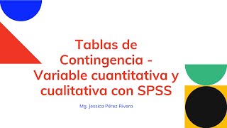 7 Tabla de contingencia  variable cualitativa y cuantitativa [upl. by Rednav81]