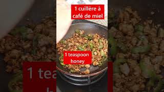 Bœuf Haché à la Coréenne 🌶️🌶️  Recette facile et rapide en 10 minutes  SHORT [upl. by Latnahc199]