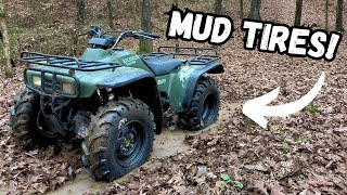 HONDA 300 GETS MUD TIRES [upl. by Melan]