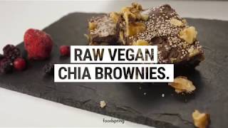 Ohne Backen  Raw Vegan Chia Brownies [upl. by Berck918]