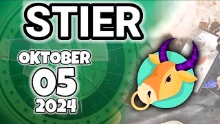 horoskop Stier Samstag 5 Oktober 2024 [upl. by Nylodam]