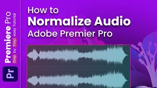 How to Normalize Audio in Premiere Pro 2024 Audio Mastery [upl. by Nahpets238]