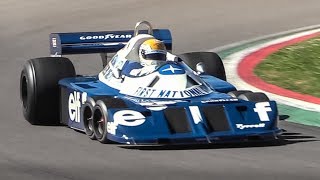 Legendary 6wheeled 1977 Tyrrell P34 F1 Car at Imola Circuit [upl. by Roderick744]