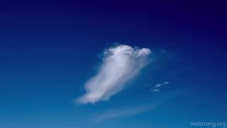 Time lapse of an altocumulus cloud disintegrating into floccus [upl. by Oibesue]