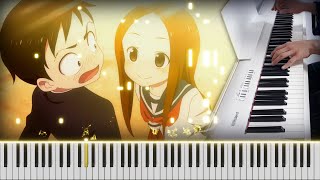 Karakai Jouzu no Takagisan Season 3 ED3  Himawari no Yakusoku ひまわりの約束 Piano cover [upl. by Orelie]