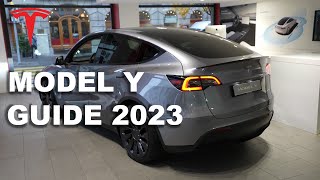 Tesla Model Y Interior 2023 And New Guide [upl. by Estell]