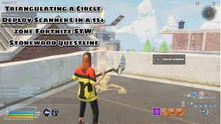 Triangulating a Circle Deploy Scanners in a 15 zone Fortnite STW Stonewood questline [upl. by Henry]