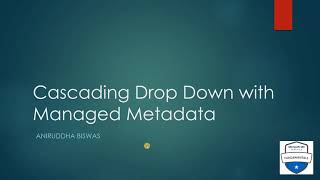 Cascading Drop Down with Managed Metadata Column in PowerApps [upl. by Ariela]