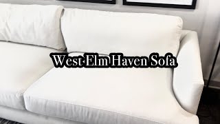 West Elm Haven Sofa [upl. by Suzanne]