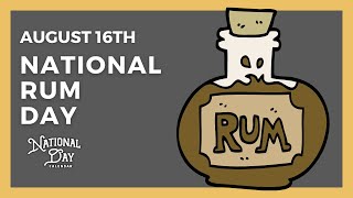 National Rum Day  August 16th  National Day Calendar [upl. by Ennyletak]