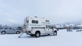 The Ultimate Mobile Ski Basecamp  Winter Camping in Strong Freezing Winds [upl. by Karee]