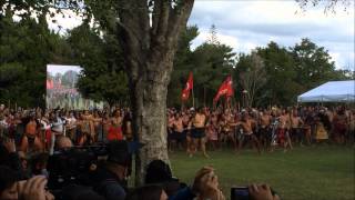 600 Maori Warriors Kapa Haka Gate Pa Commemoration 2014 [upl. by Eirroc]