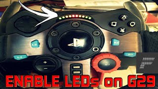 How to active RPM LED on Logitech G29 FANALED easy [upl. by Enived]