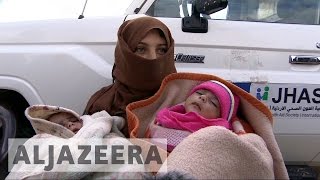 Syrian refugees trapped in Jordans Rukban camp [upl. by Wilburn]