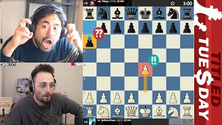 No way Is this a joke GothamChess vs Hikaru Nakamura [upl. by Irollam]