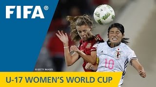 Match 30 Spain v Japan  FIFA Womens U17 World Cup 2016 [upl. by Anum577]