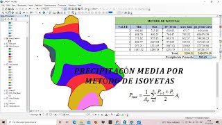 Cálculo de Precipitación Media Isoyetas  ArcGIS [upl. by Anilac355]