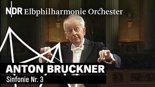 Anton Bruckner Sinfonie Nr 3 mit Günter Wand 1992  NDR Elbphilharmonie Orchester [upl. by Maer]