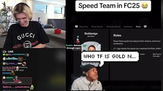 xQc Dies Laughing at iShowSpeeds Team in FC25 [upl. by Nimajeb]