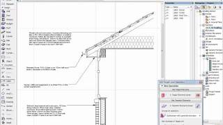 ArchiCAD Detailing Eaves Detail [upl. by Kahle]