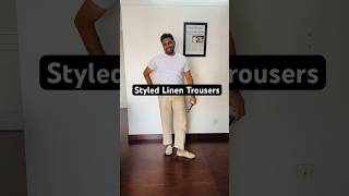 How to style Men Linen trousers menfashion [upl. by Amberly44]