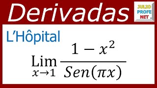 REGLA DE LHOPITAL  Ejercicio 1 [upl. by Seldon]