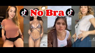 Tik Tok No Bra Challenge Compilation 😍🍑🤤  Tik Tok Girls No Bra 4 [upl. by Fairweather]