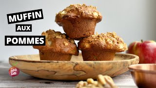 MUFFIN AUX POMMES CASSONADE ET NOIX 🍎 [upl. by Tremann]