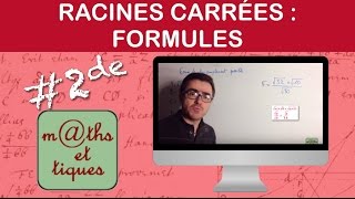 Appliquer les formules sur les racines carrées  Seconde [upl. by Atteuqehs]