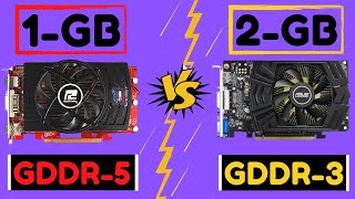 Graphic Card 2GB GDDR3 VS 1GB GDDR5 Which is Better for You  HindiUrdu Pakistan [upl. by Worl]