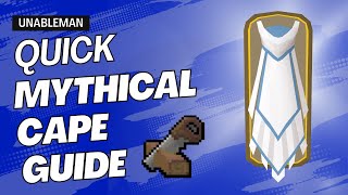 Quick Mythical Cape Construction Guide OSRS [upl. by Leehar]