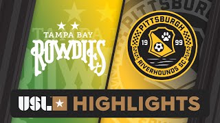 9142024  Tampa Bay Rowdies vs Pittsburgh Riverhounds SC  Game Highlights [upl. by Yarased]