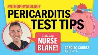 Pericarditis Nursing School amp NCLEX Test Tips [upl. by Aynekat]