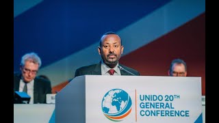 PM Abiy Ahmed Speech on 20th General Conference of the UN Industrial Development Organisation [upl. by Nahtnhoj]