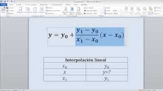 formula de interpolacion lineal metodos numericos [upl. by Derrick]