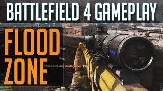 BF4 Flood Zone Multiplayer Gameplay w Sar21 amp M98B Sniping  Battlefield 4 Launch [upl. by Ahsitaf]