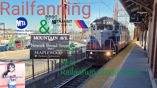 Railfanning At Mountain Ave Maplewood amp Newark Broad ST Feat raillashupproductions7950 [upl. by Therese39]