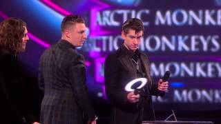 Arctic Monkeys win British Group  BRITs Acceptance Speeches [upl. by Ayifas]