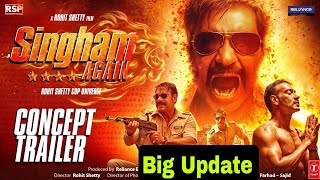 Singham Again  Interesting Teaser Trailer  Ajay Devgn With 5 Best Cops Glimpse [upl. by Akirehc]