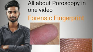 Poroscopy in hindi  Forensic Fingerprint [upl. by Ever]