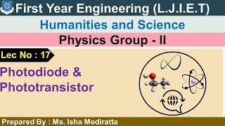 Lec 17Photodiode and phototransistor  Physics  First year engineering [upl. by Mackoff201]