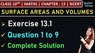 Ex 131 Q9  Surface Areas amp Volumes  Chapter 13  Class 10 Maths  NCERT [upl. by Andonis]