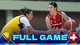 Bosnia and Herzegovina v Switzerland  Full Basketball Game  FIBA Womens EuroBasket 2025 Qualif [upl. by Nosde]