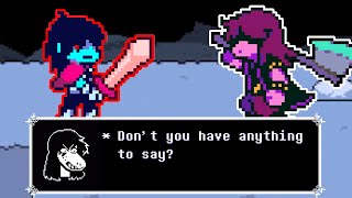 Vs Susie WEIRD ROUTE Fight  Deltarune Weird Route Fanmade Fight [upl. by Courtund]