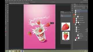 Create a Commercial Print Advertisement Using 3D Splashes [upl. by Neva]