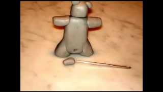 How to make a Polymer Clay Hippo [upl. by Eladnek976]