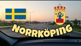 Kör bil i Norrköping  Driving in Norrkoping Sweden 2021 [upl. by Odnarb]