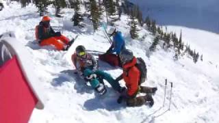 Heli Skiing Avalanche [upl. by Lord]