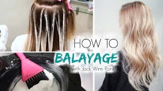 How to Balayage Hair  Freehand Painting [upl. by Amerak980]