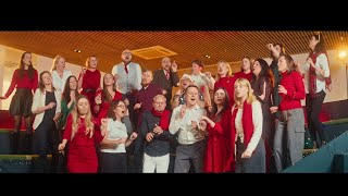 Holiday Greetings from Danske Bank Lithuania Choir [upl. by Chee]